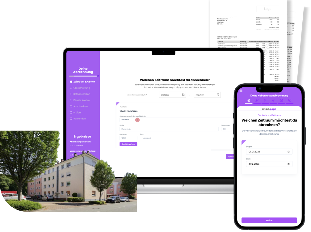 immo.page Nebenkostenabrechnung